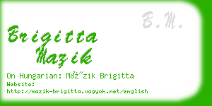 brigitta mazik business card